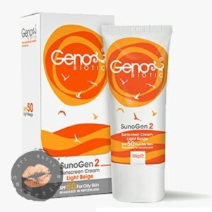 کرم ضد آفتاب ژنو بایوتیک مخصوص پوست های چرب و مختلط GENOBIOTIC SUN SCREEN GREASY SKIN